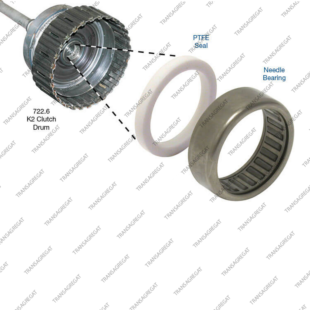 Подшипник корпуса сцепления K2 внутренний (22x28x10.0, с уплотнительным кольцом)